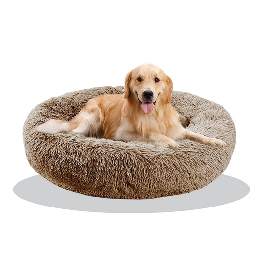 Cama Perro Mascota Antiestres Felpa 90cm