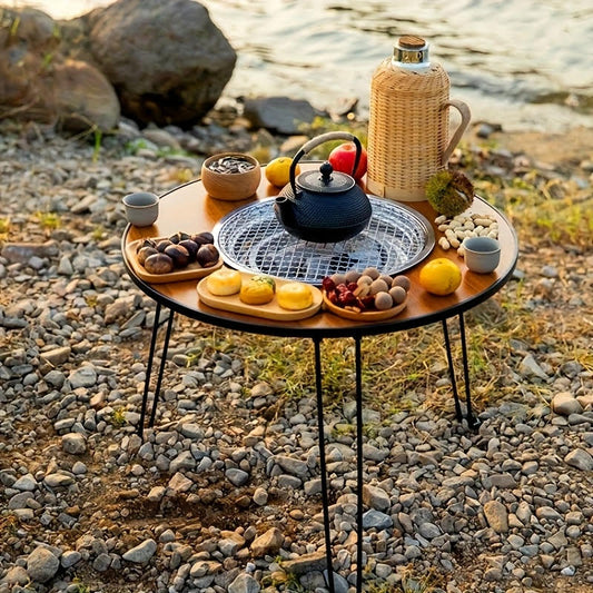 MESA PLEGABLE CON PARRILLA